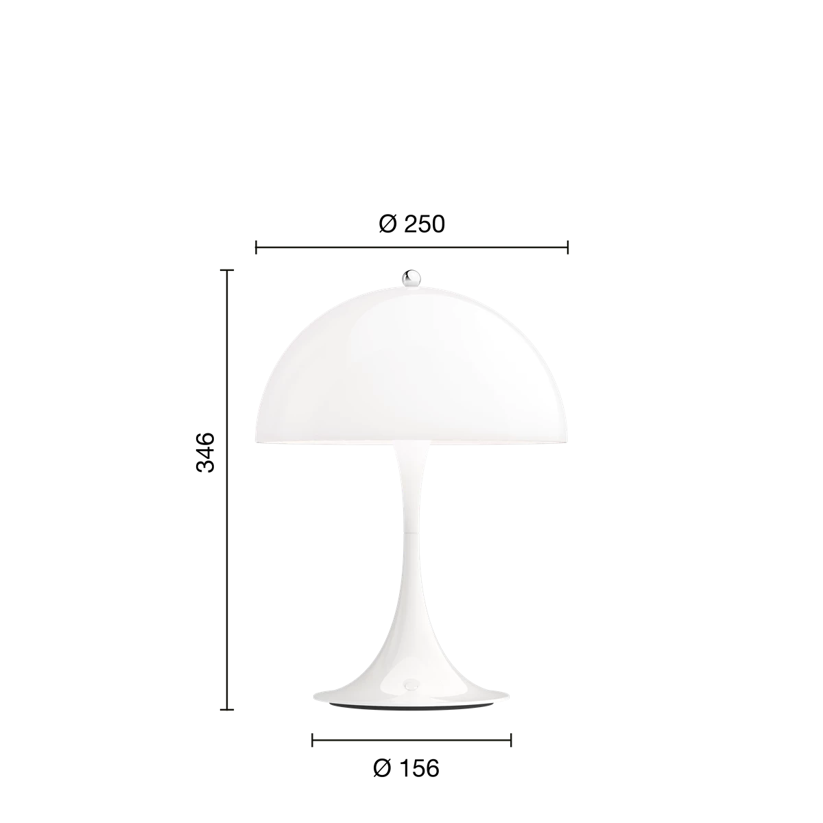Panthella 250 Oppladbar Lampe
