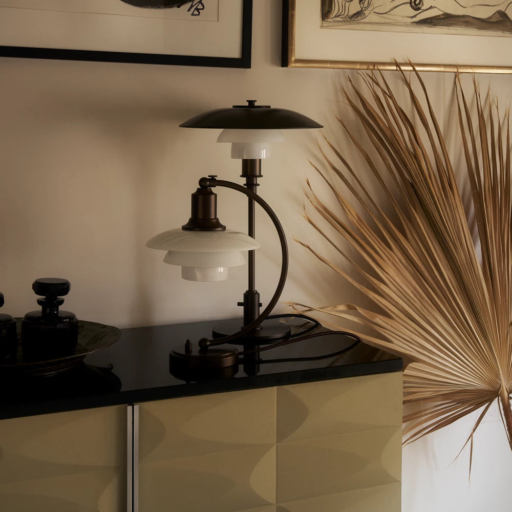 PH 2/2 Luna Aged Brass Bordlampe