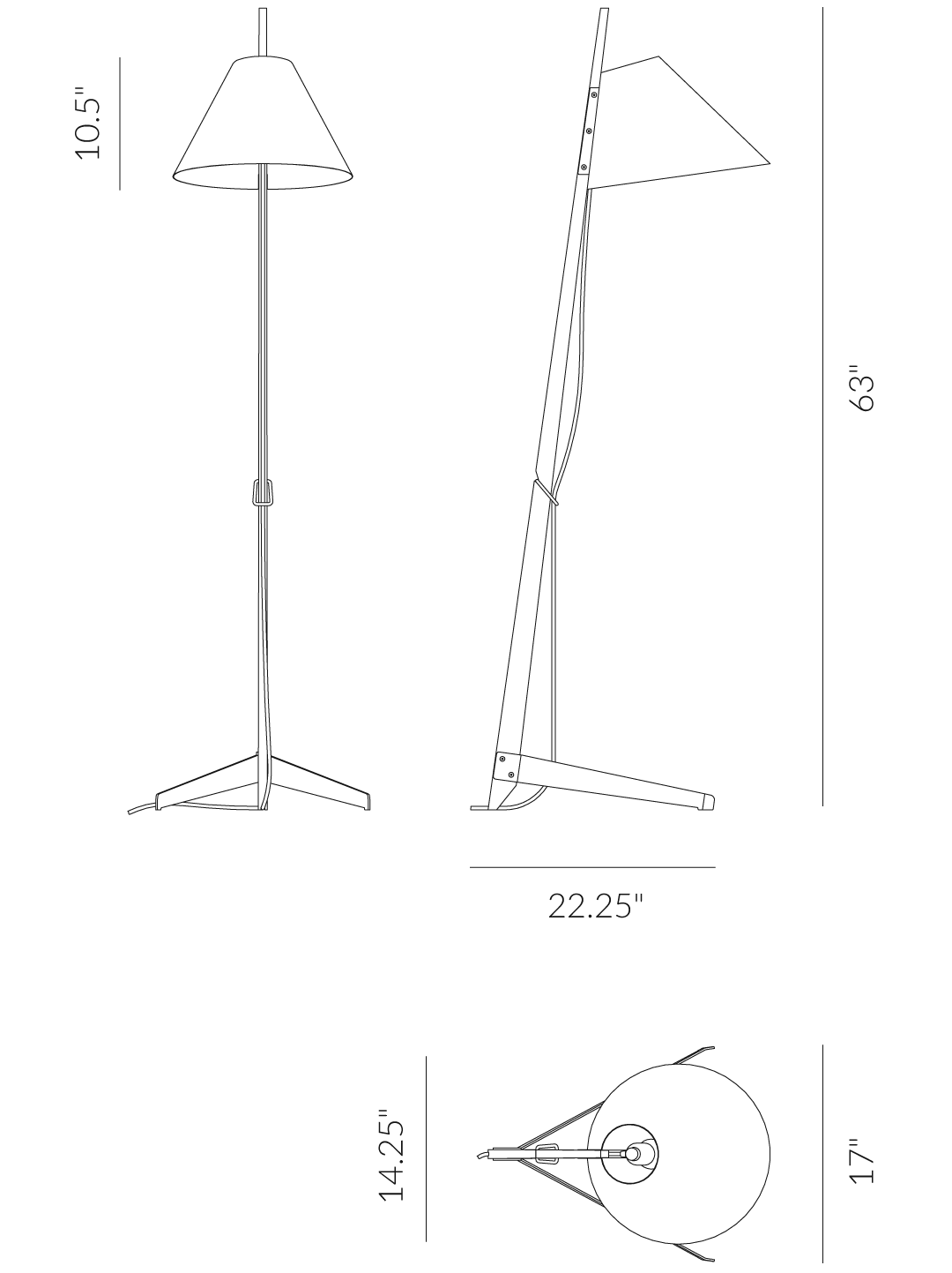 Billy BL Gulvlampe