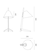 Billy TL Bordlampe