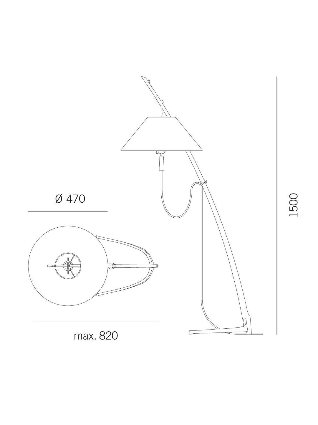 Dornstab Gulvlampe
