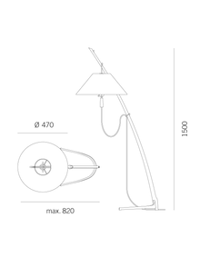 Dornstab Gulvlampe