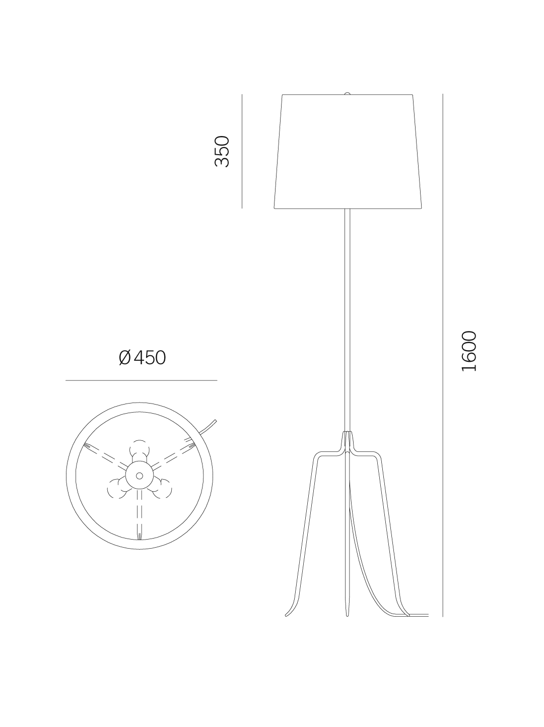Dreistelz Gulvlampe