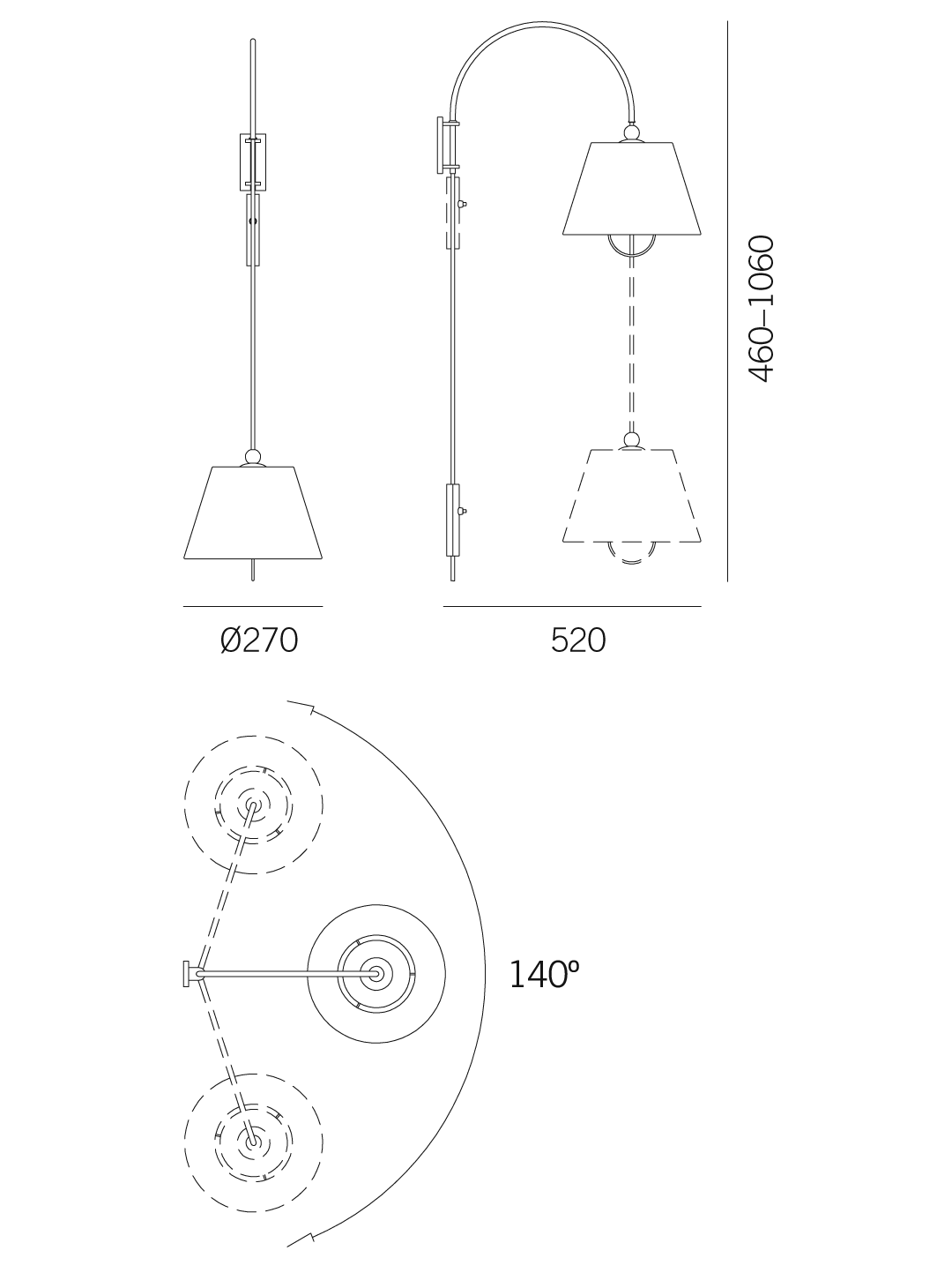 Reibe Vegglampe