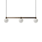 Pendel i bronse fra Lyfa med opalglass av Gamfratesi