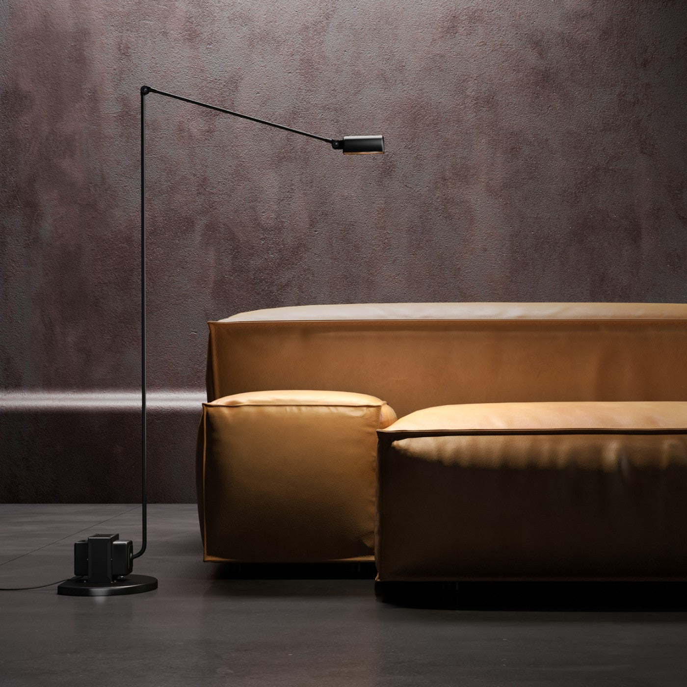 Gulvlampe sort fra Lumina 