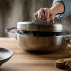 Sautépanne med Lokk