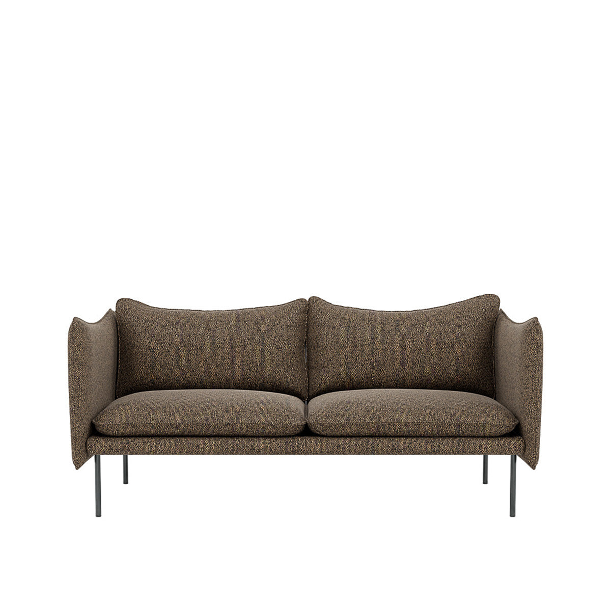 Tiki 2-seter sofa fra Fogia i brunt tekstil, klassisk skandinavisk designer-sofa