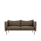 Tiki 2-seter sofa fra Fogia i brunt tekstil, klassisk skandinavisk designer-sofa