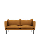 Tiki 2-seter sofa fra Fogia i oransje tekstil, stilfull skandinavisk designklassiker
