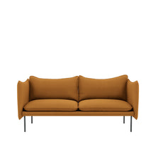 Tiki 2-seter sofa fra Fogia i oransje tekstil, stilfull skandinavisk designklassiker