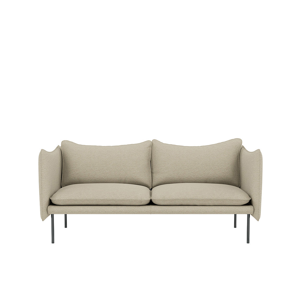 Tiki 2-seter sofa fra Fogia i beige tekstil, skandinavisk design av Andreas Engesvik
